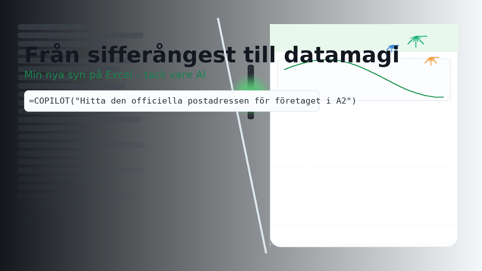 Från sifferångest till datamagi: min nya syn på Excel tack vare AI