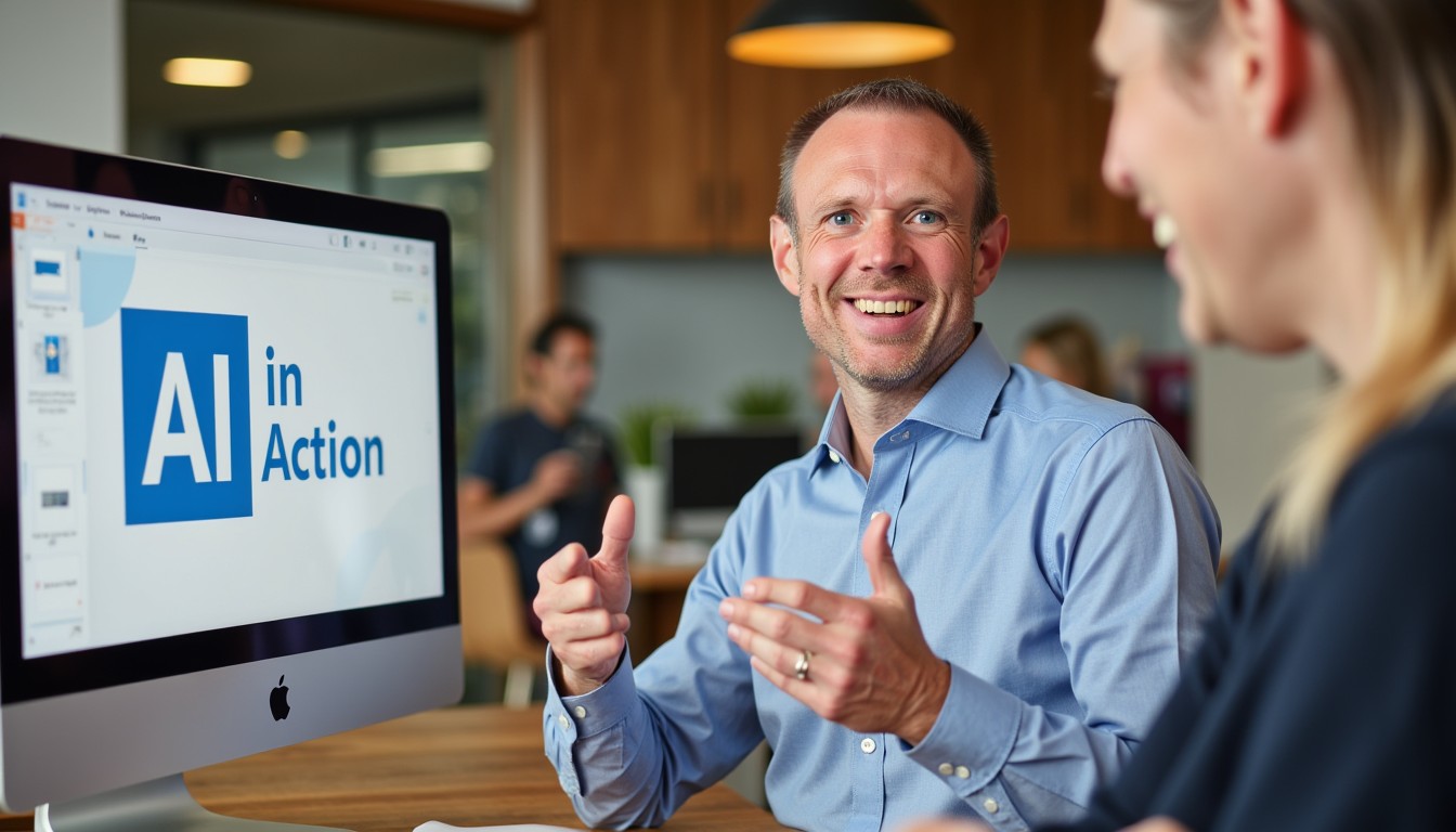 AI-workshops & Teamutveckling - Interaktiva workshops där team tillsammans utforskar och utvecklar AI-möjligheter i verksamheten. Praktisk testning och konkreta resultat i fokus.