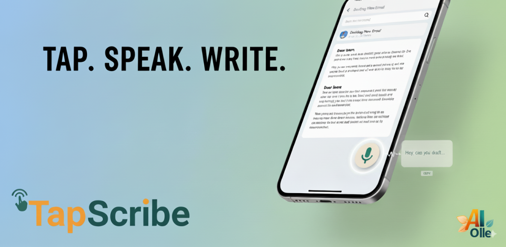 TapScribe - TAP. SPEAK. WRITE. AI-driven voice assistant for Android